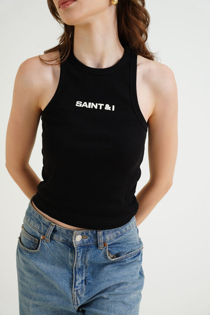Black Ribbed Top